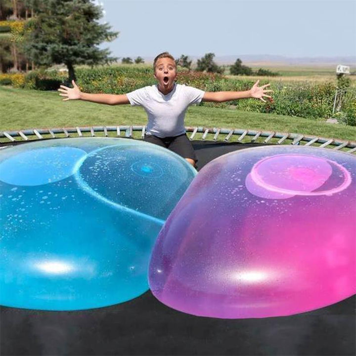Giant inflatable bubble ball for kids' outdoor summer play fun.