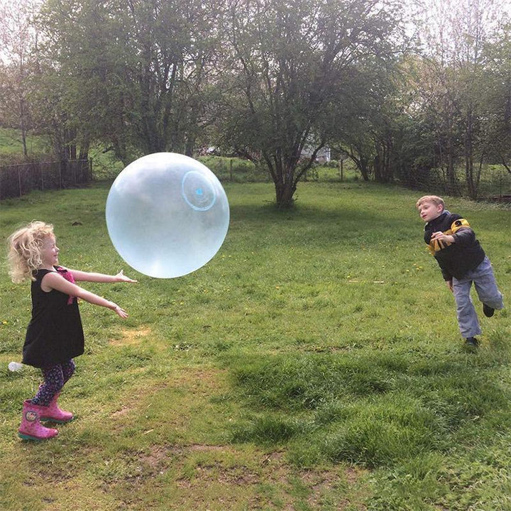 Large inflatable bubble ball for kids to enjoy active outdoor summer fun.