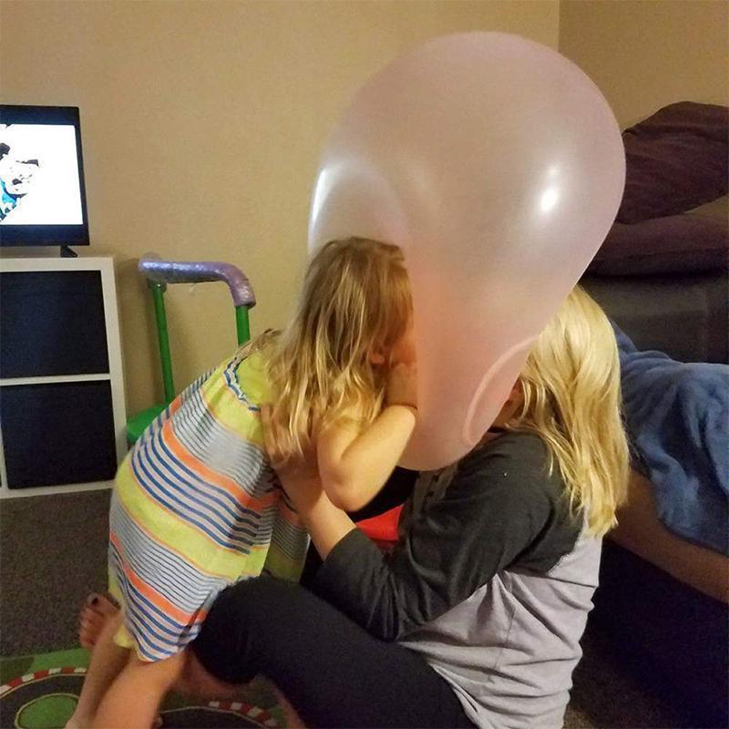 Durable giant bubble ball provides endless active play for kids outdoors.