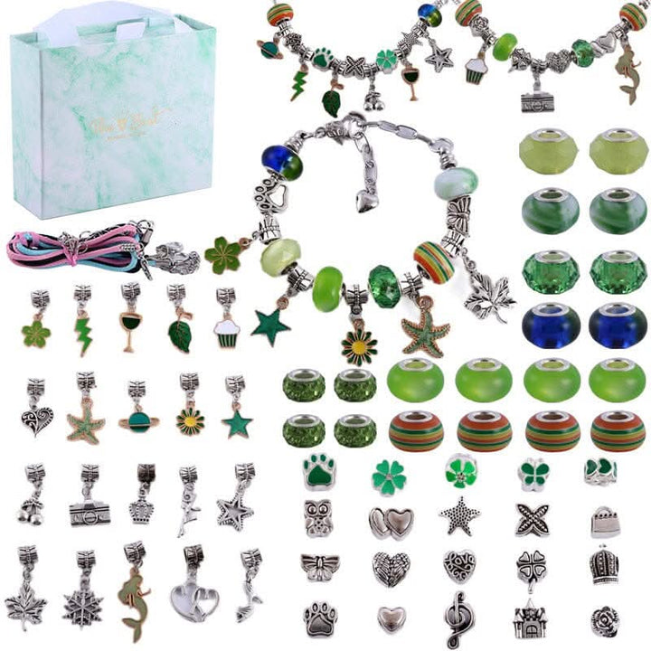 Complete bracelet making kit for girls. Design and wear your own sparkling charm jewelry.