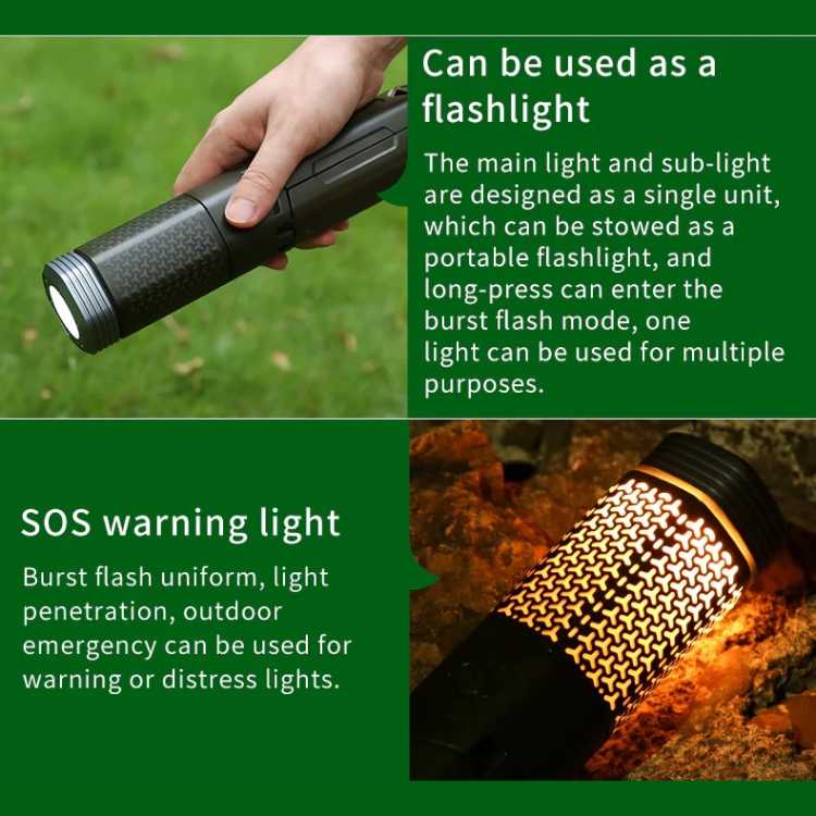 GlowMax outdoor lighting solution: an extendable tripod lantern with a powerful, adjustable LED light.