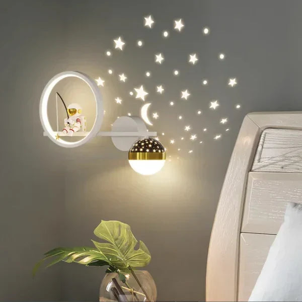 Modern nursery wall light by GlowNest, soft ambiance for kids' decor.