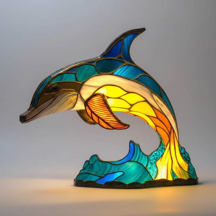 GleamPaw unique animal mosaic lamp, a handmade artistic lighting fixture for distinct home decor.