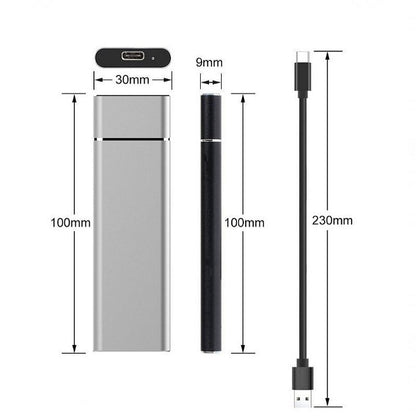 "Hard Disc Esterno 10 TB USB 3.0, design nero, compatto e robusto per archiviazione veloce e sicura"