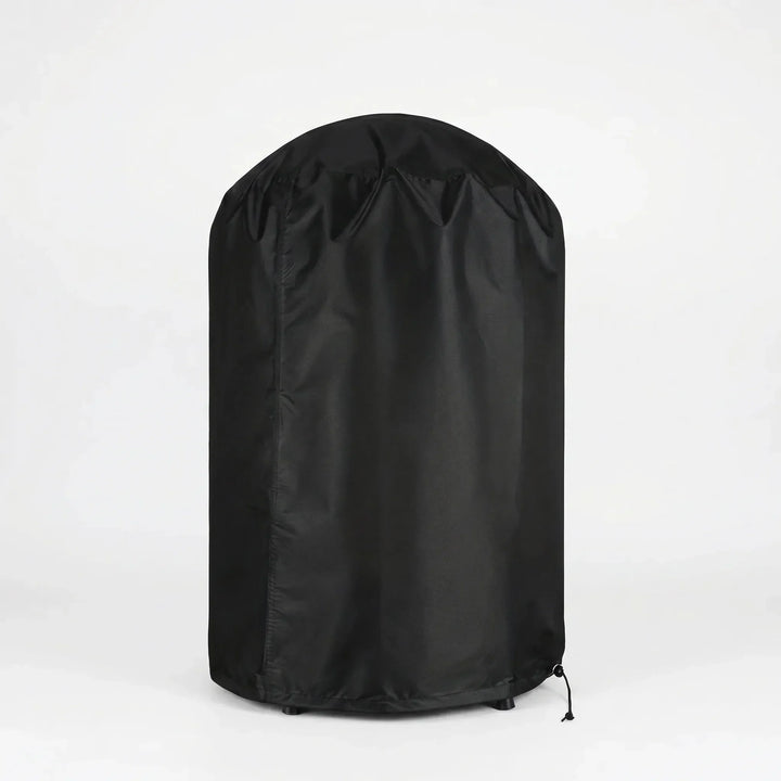 Durable, heavy-duty outdoor grill cover designed for kettle grills. Protects your BBQ from weather on the patio.