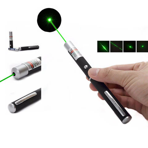 Powerful green laser for hunting and outdoor use, provides long-range visibility and a strong, clear beam.
