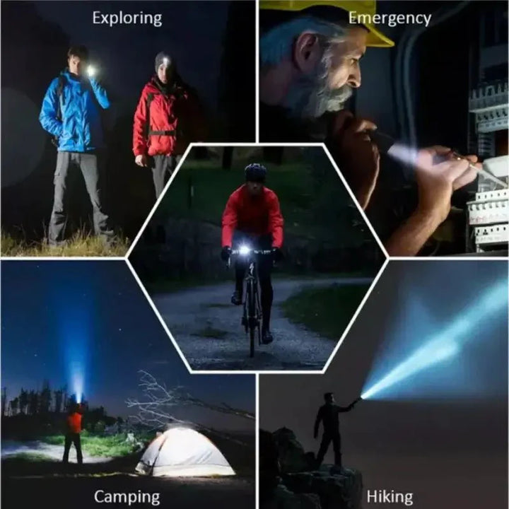 Bright tactical LED flashlight for reliable outdoor illumination