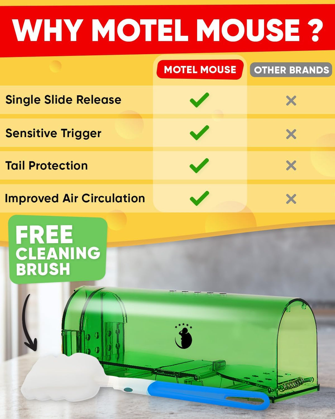 Clear humane mouse traps, 4-pack, for safe, live catch pest control. Reusable & animal-friendly rodent solution.