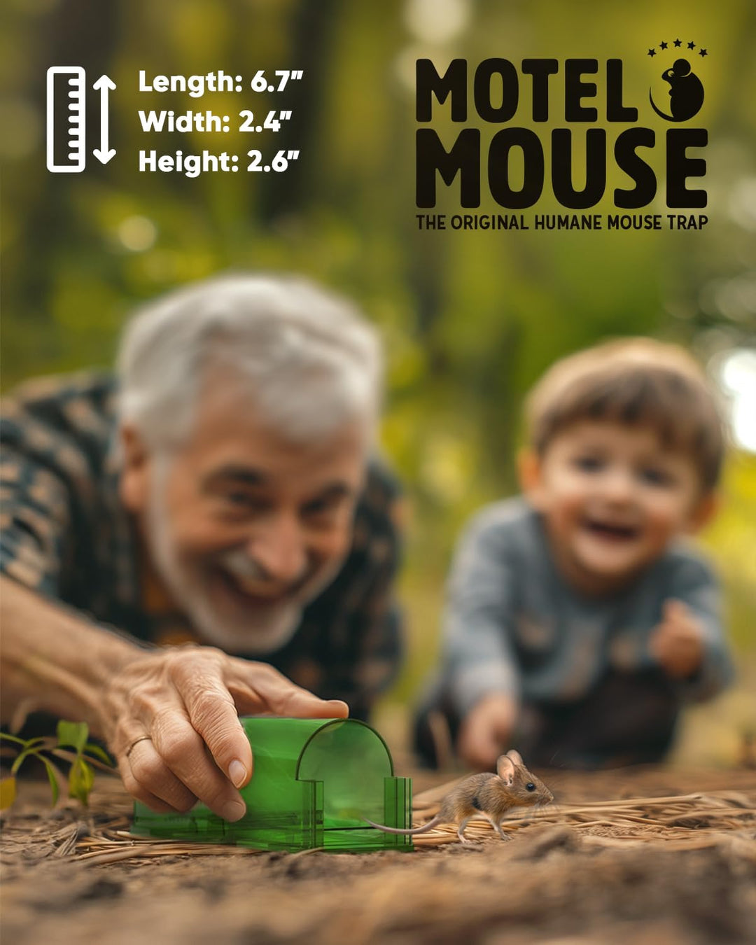 Secure & humane mouse traps, 4-pack, for safe, no-kill rodent control. Reusable live catch for home protection.