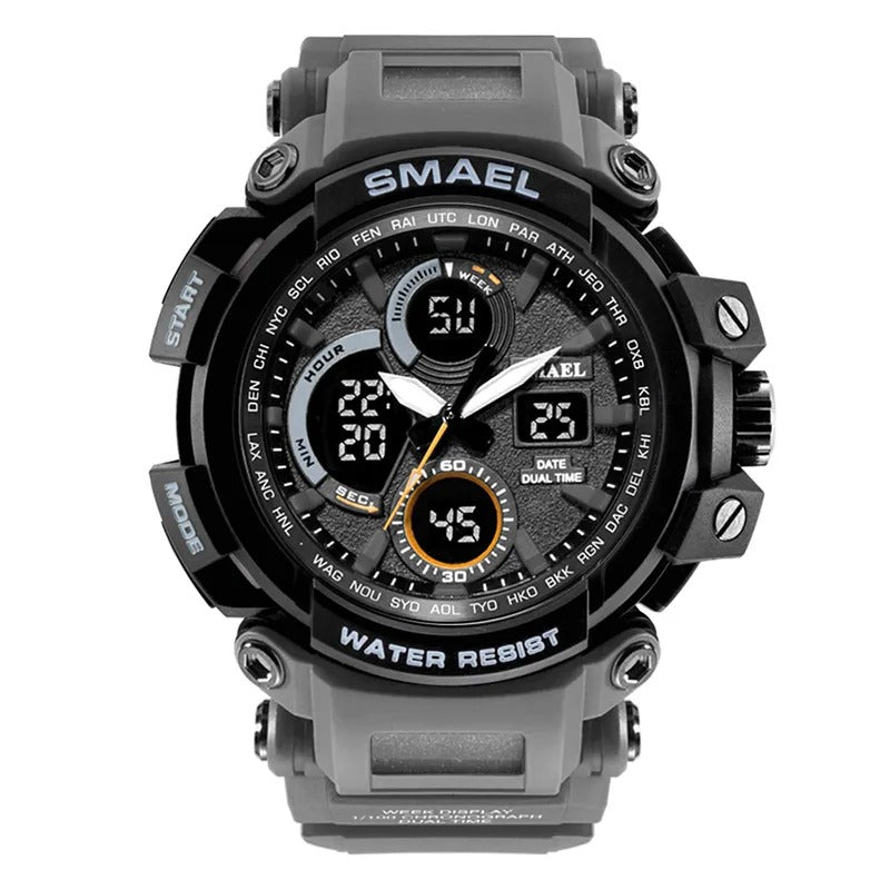 Men's Digital Analog Dual Time Camouflage Military Watch