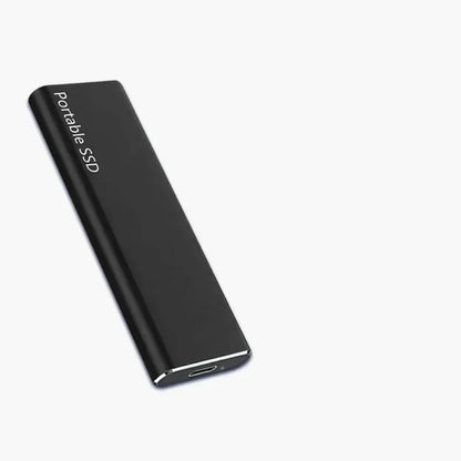 "Immagine di disco rigido esterno 4 TB, ultra sottile, USB-C, colore nero lucido, design elegante e compatto"