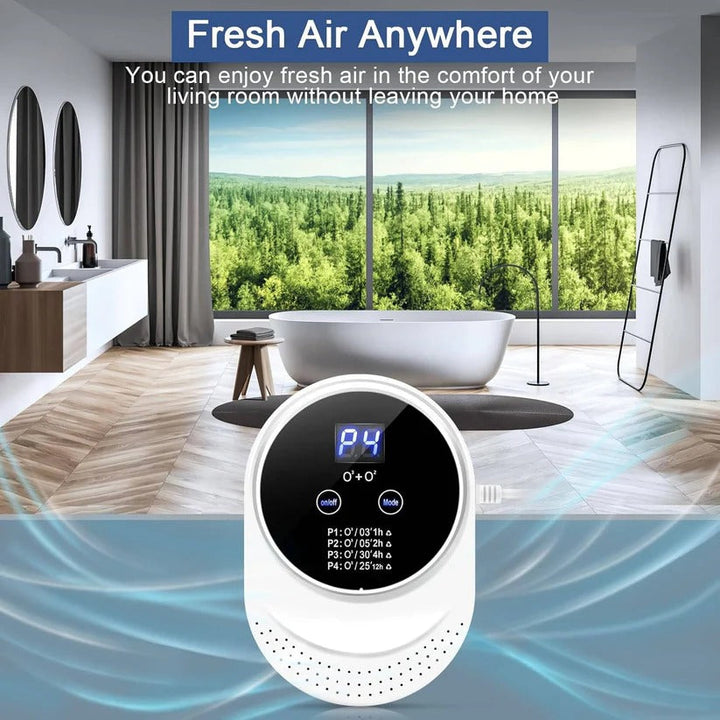 Compact automatic odor control plug-in, perfect for tackling pet odors and keeping your home smelling fresh.