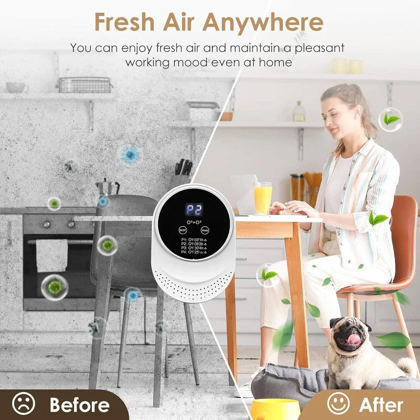 Filter-free plug-in odor control solution for household pet odors, providing a continuously fresh environment.