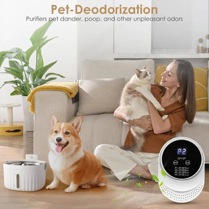 Eliminate pet odors with this automatic, programmable plug-in air purifier for a consistently fresh household.