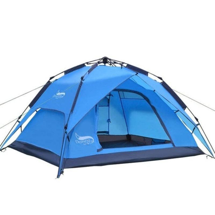 Instant setup camping tent, waterproof, perfect for two people on an outdoor adventure.