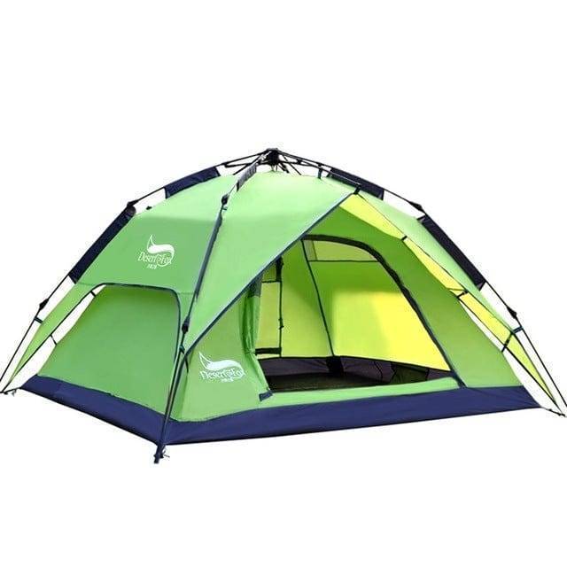 Portable easy setup hiking tent for camping, offering shelter and convenience.