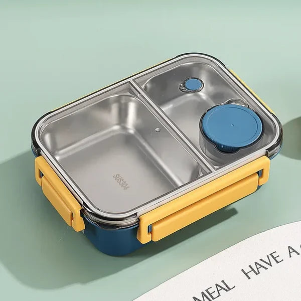 BPA-free stainless steel thermal food container. Keeps lunch hot for travel & meal prep.