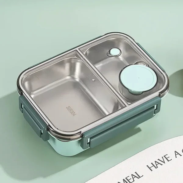 Thermal food container keeps meals hot. Reusable stainless steel for travel & everyday use.