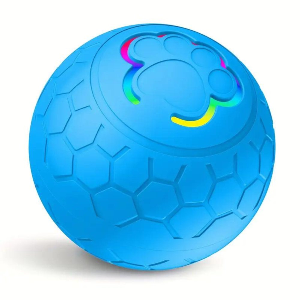 Interactive bouncing dog ball, perfect for fetch, outdoor fun, and pet enrichment activities.