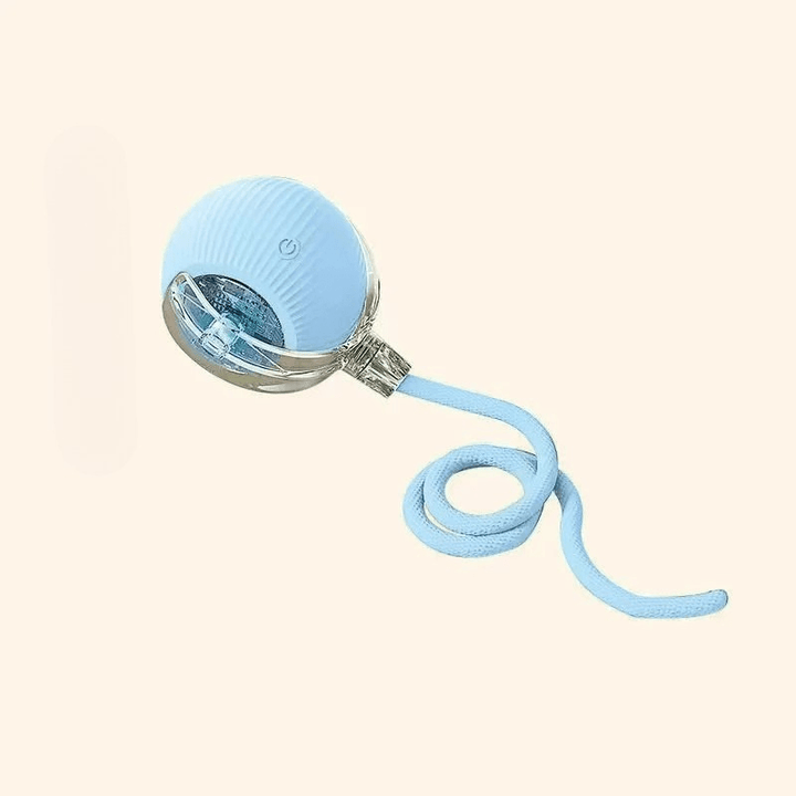 Durable TPR rubber dog toy, interactive bouncing ball, automatic, for engaging pet play & puppies.