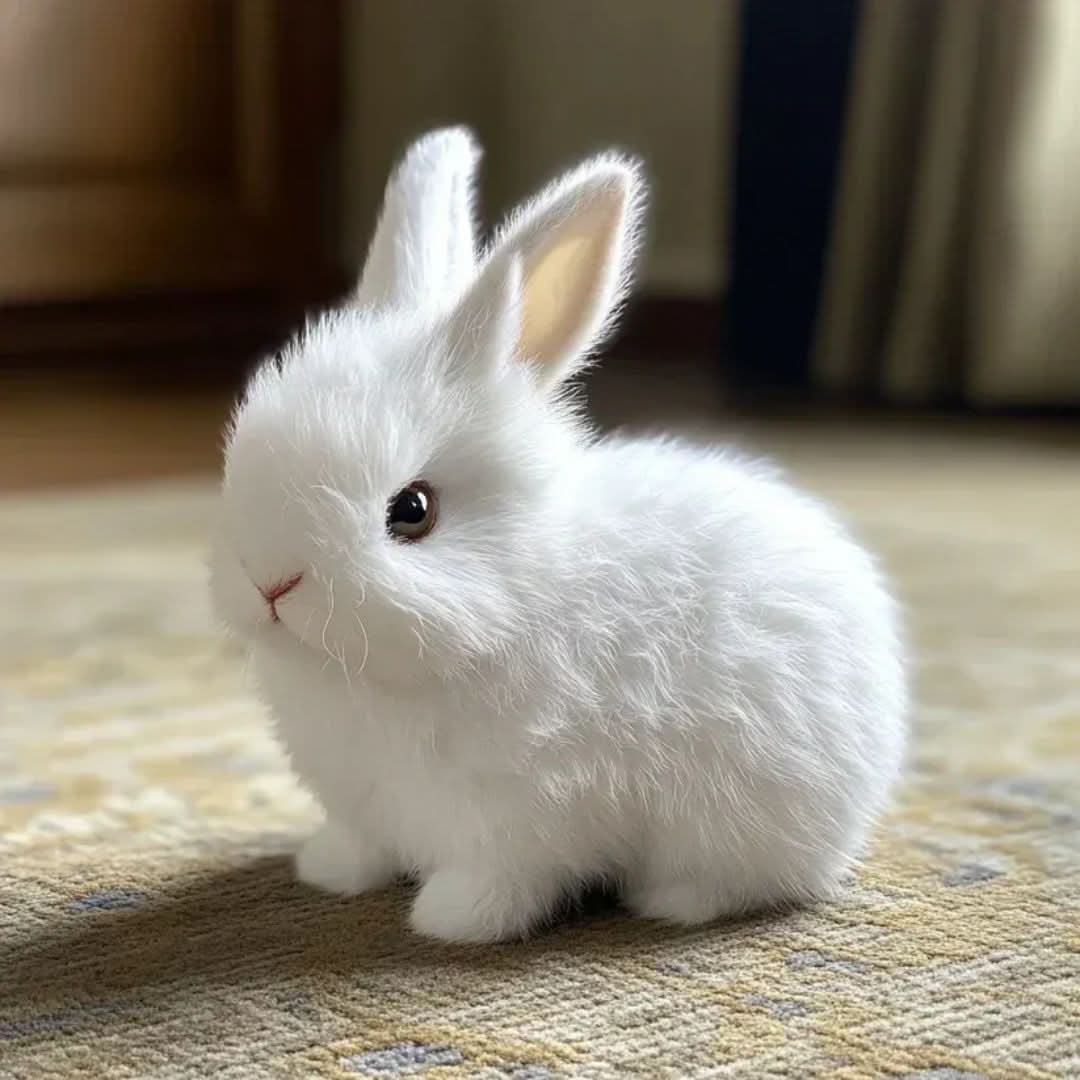 Adorable animated plush bunny, an interactive children's toy and ideal kids' gift with sounds.