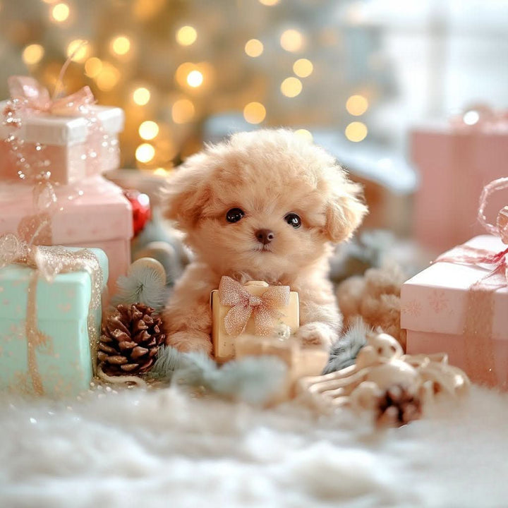 Soft, cuddly plush dog toy for children's comfort & companionship.