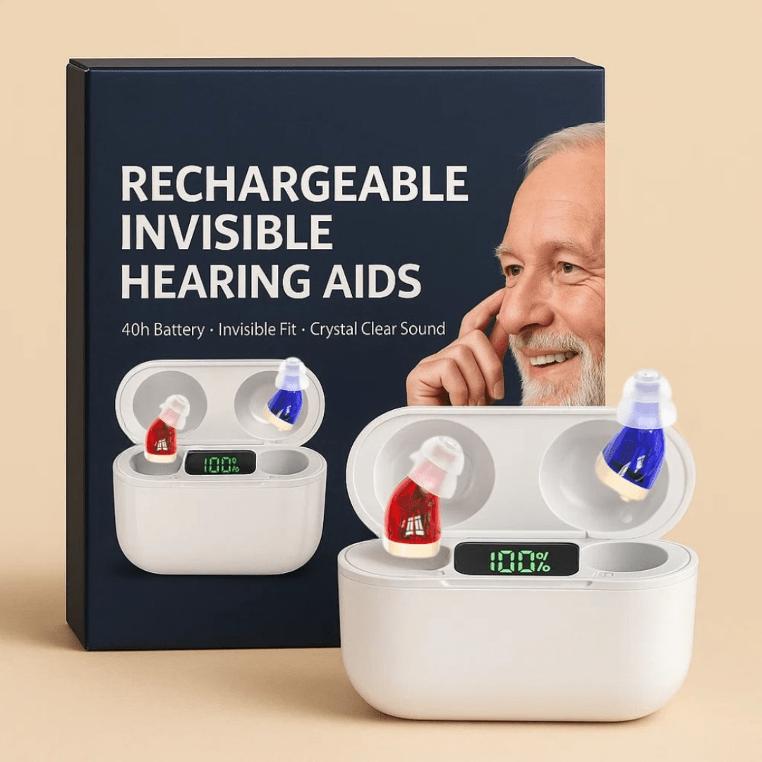 Compact, discreet in-ear hearing aid providing clear sound amplification for users.