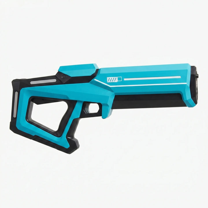 Fun kids' automatic electric water blaster toy. Rechargeable water gun perfect for outdoor summer water fights.