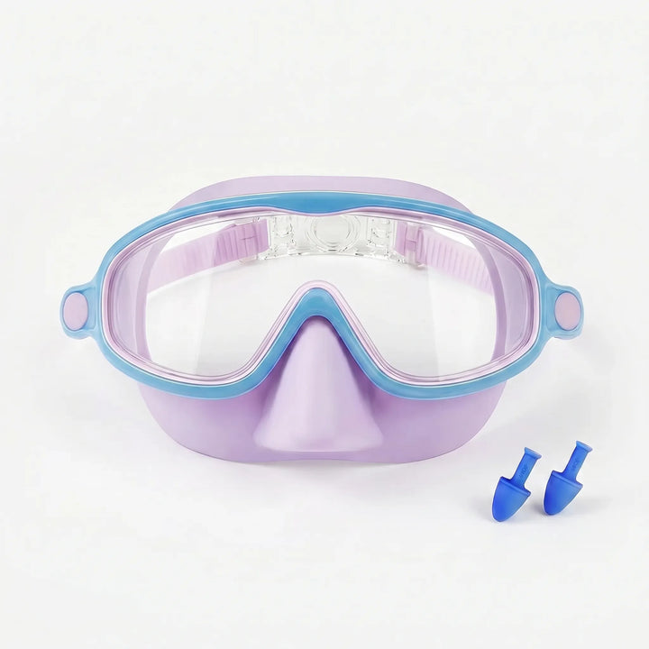 Sporting goods: Children's swimming mask with nose cover and durable polycarbonate lens for clarity.