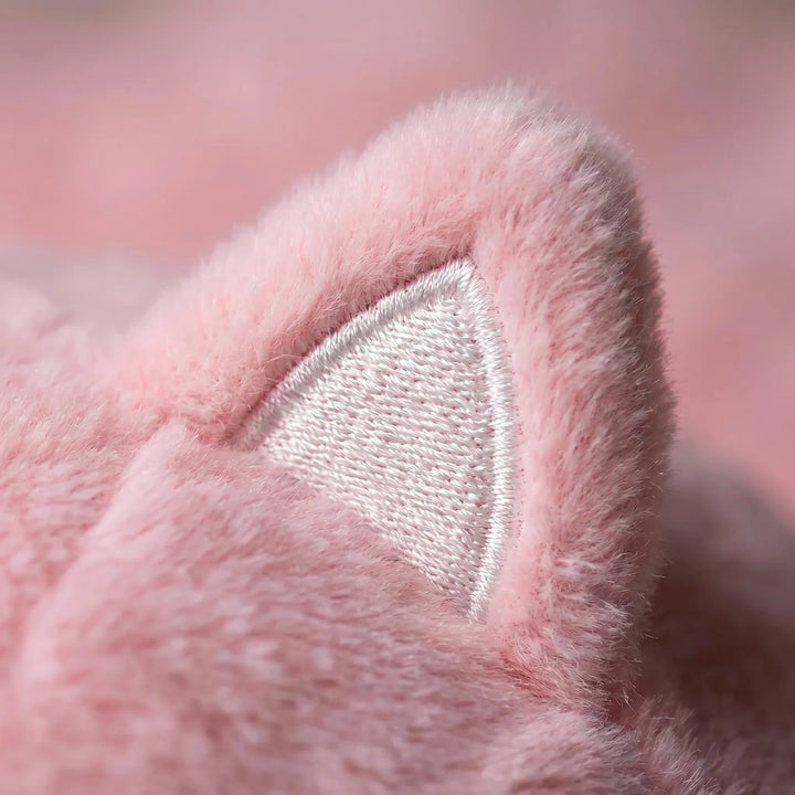 Convertible plush animal sleeping bag for kids. Transforms into a comfy pillow, great for play & nap time.