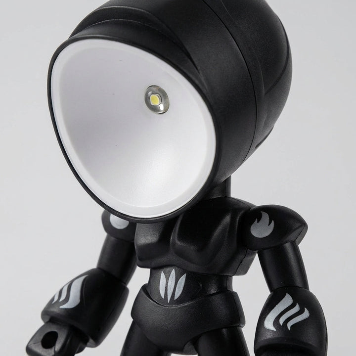 Cute robot bedside lamp, offering soft LED light for kids' reading and a comforting night light.
