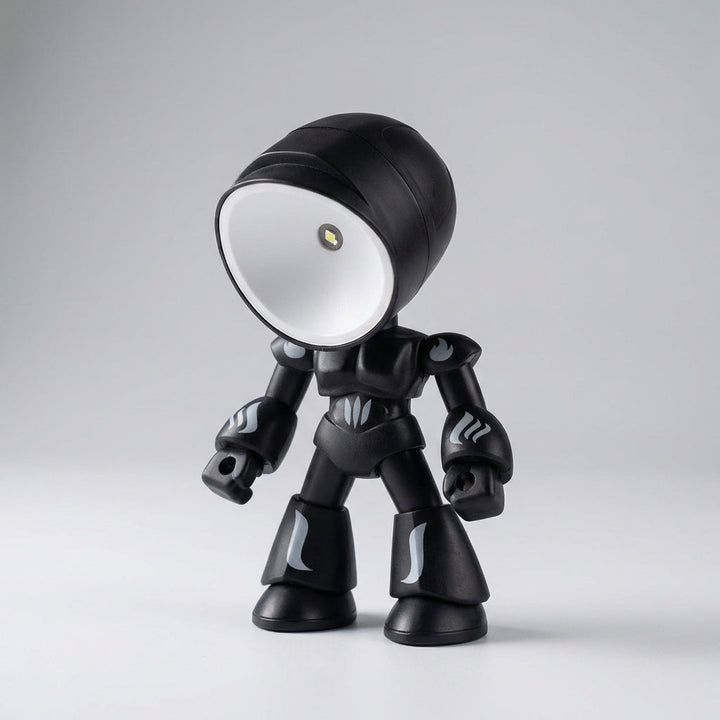 Playful robot night light, an ideal kids' bedside lamp and colorful nursery decor item.