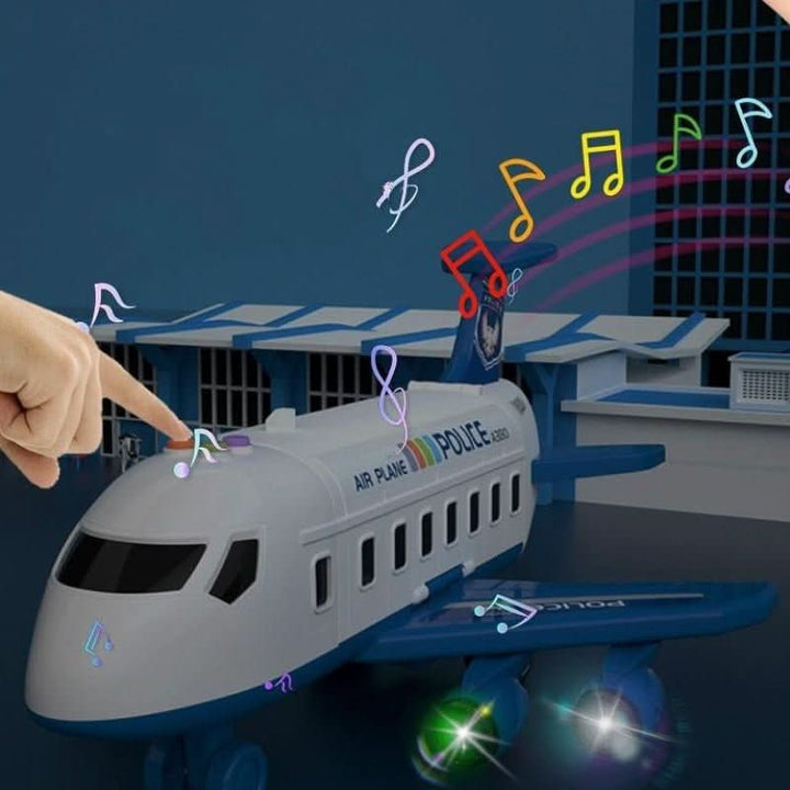 SkyQuest kids' airplane & vehicle playset, a versatile adventure toy for stimulating imaginative preschool fun.