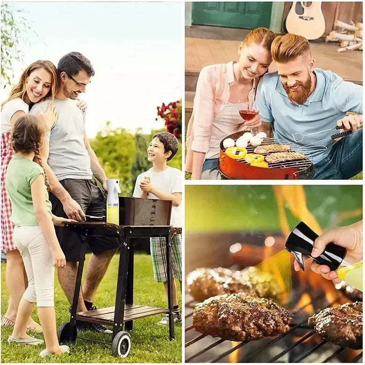 Achieve even coating with this kitchen cooking spray, ideal for baking, grilling, and air frying.