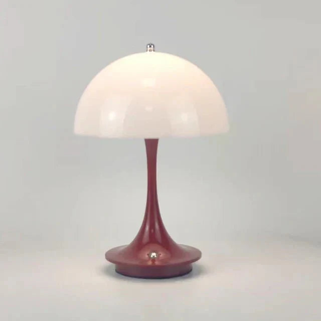 "Lampada da tavolo ricaricabile OPALIS senza fili, design elegante in alluminio, luce LED bianco caldo, versatile e portatile