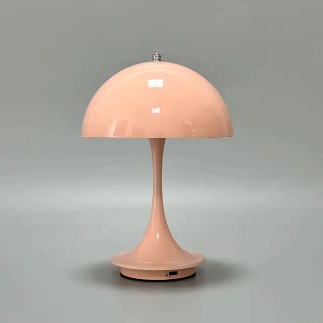 "Lampada da tavolo ricaricabile OPALIS senza fili, design elegante in alluminio, luce LED bianco caldo, versatile e portatile