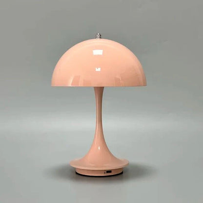"Lampada da tavolo ricaricabile OPALIS senza fili, design elegante in alluminio, luce LED bianco caldo, versatile e portatile
