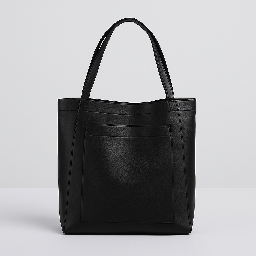 Fashionable coffee large women's tote shoulder bag. Versatile everyday, work, and travel accessory.