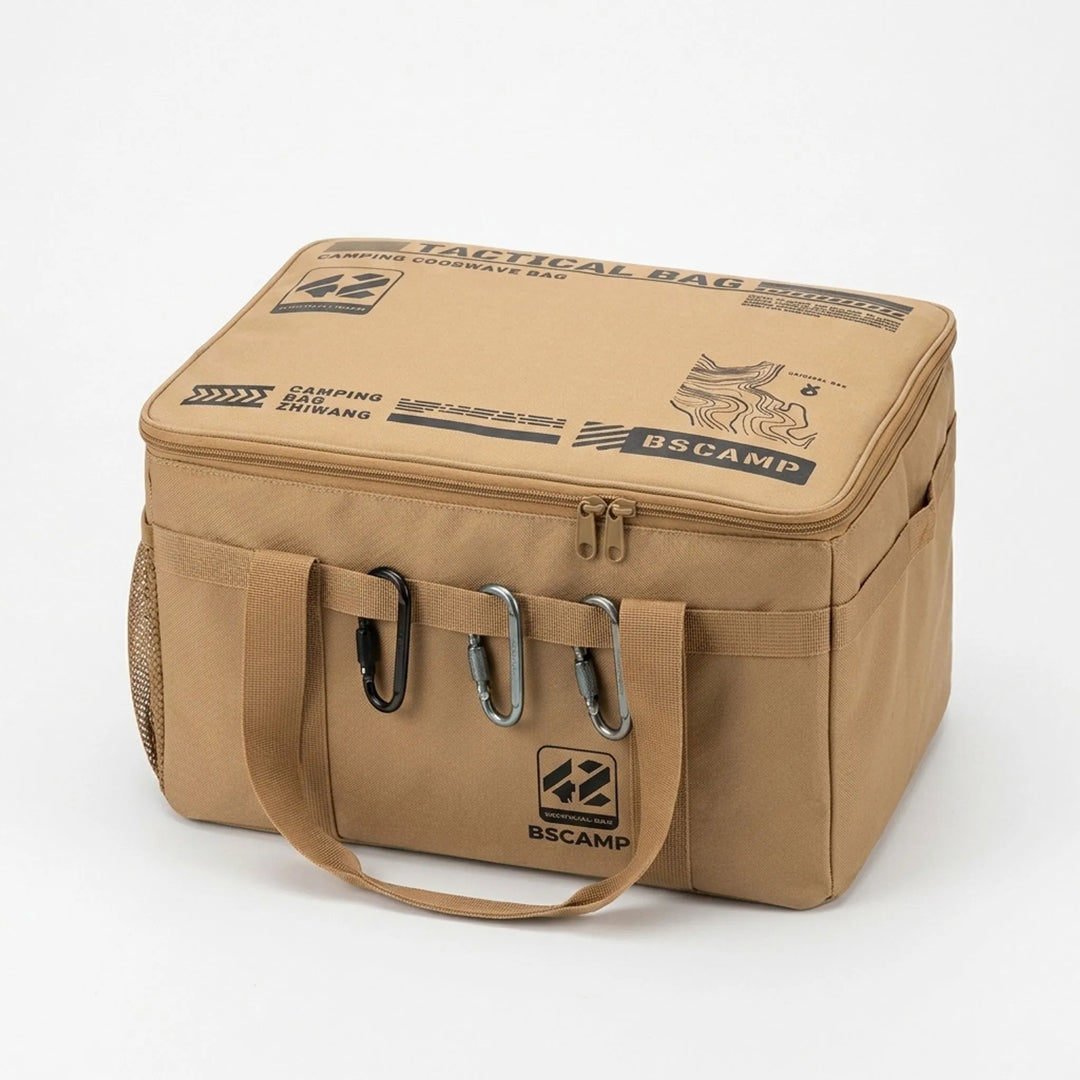 Extra large capacity camping storage bag for organizing outdoor gear, travel, and hiking essentials.