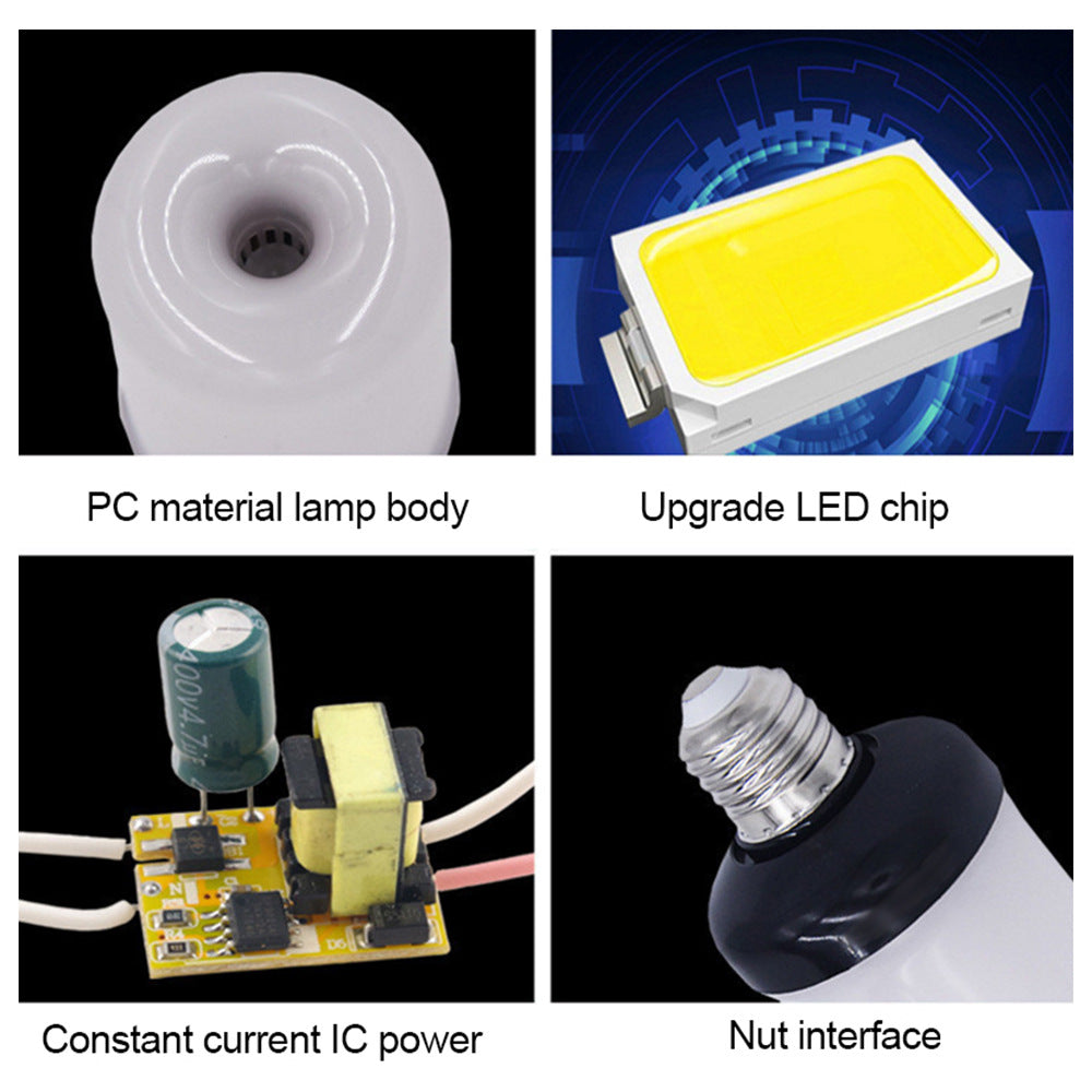Warm LED flame bulb, provides relaxing mood lighting without real fire.