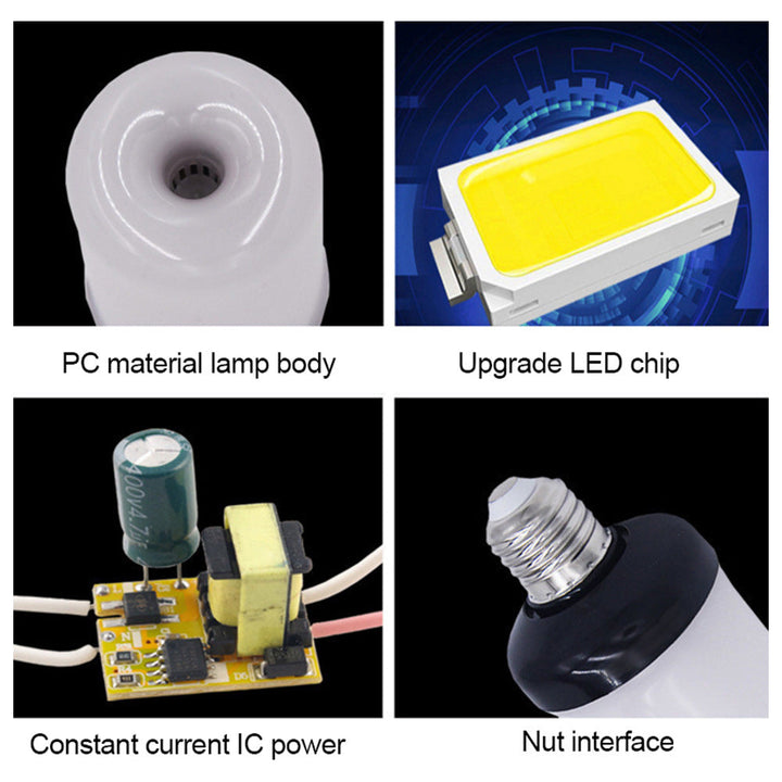 Warm LED flame bulb, provides relaxing mood lighting without real fire.