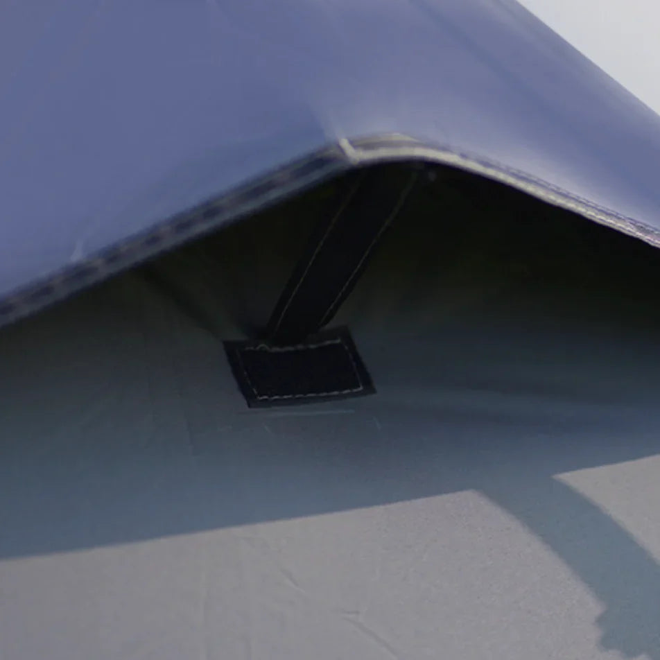 Unisex 2-person hiking tent shown with rainfly, emphasizing its waterproof outdoor protection.
