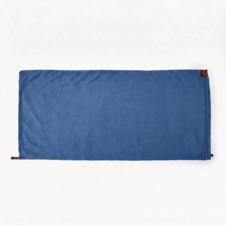 Soft, portable fleece sleeping bag liner for backpacking & hiking. Ultra-light travel accessory for outdoor comfort.