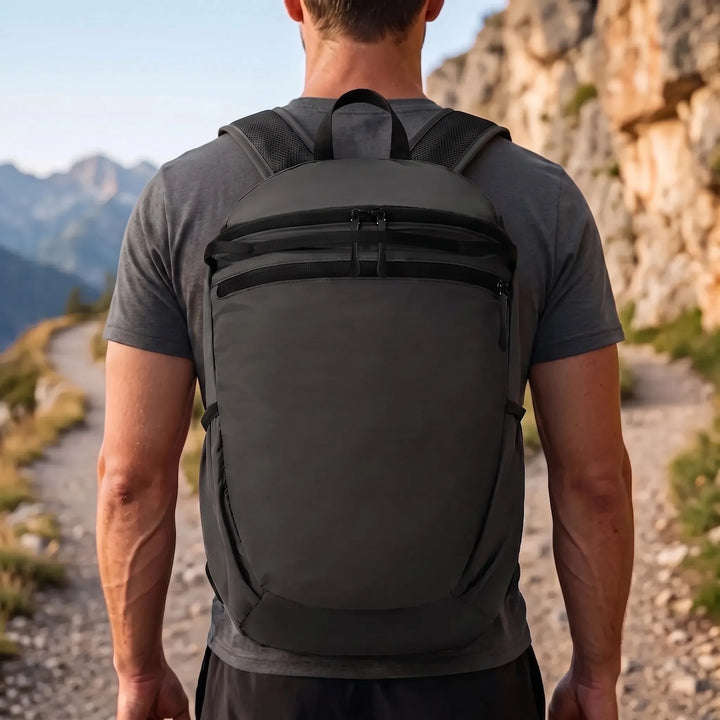 Lightweight foldable travel daypack, perfect for hiking, camping, and outdoor adventures.
