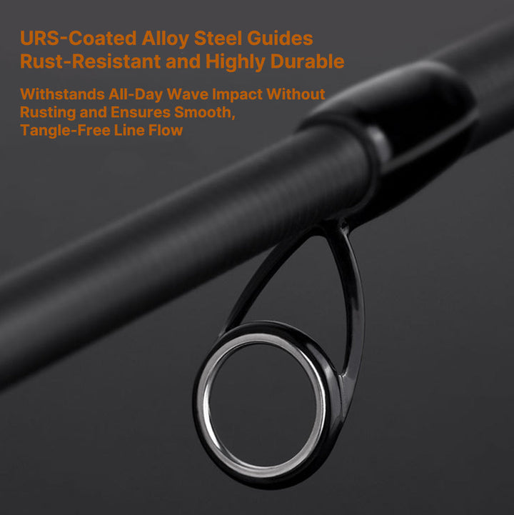 High-performance carbon fiber fishing rod, great for travel due to its telescopic design.