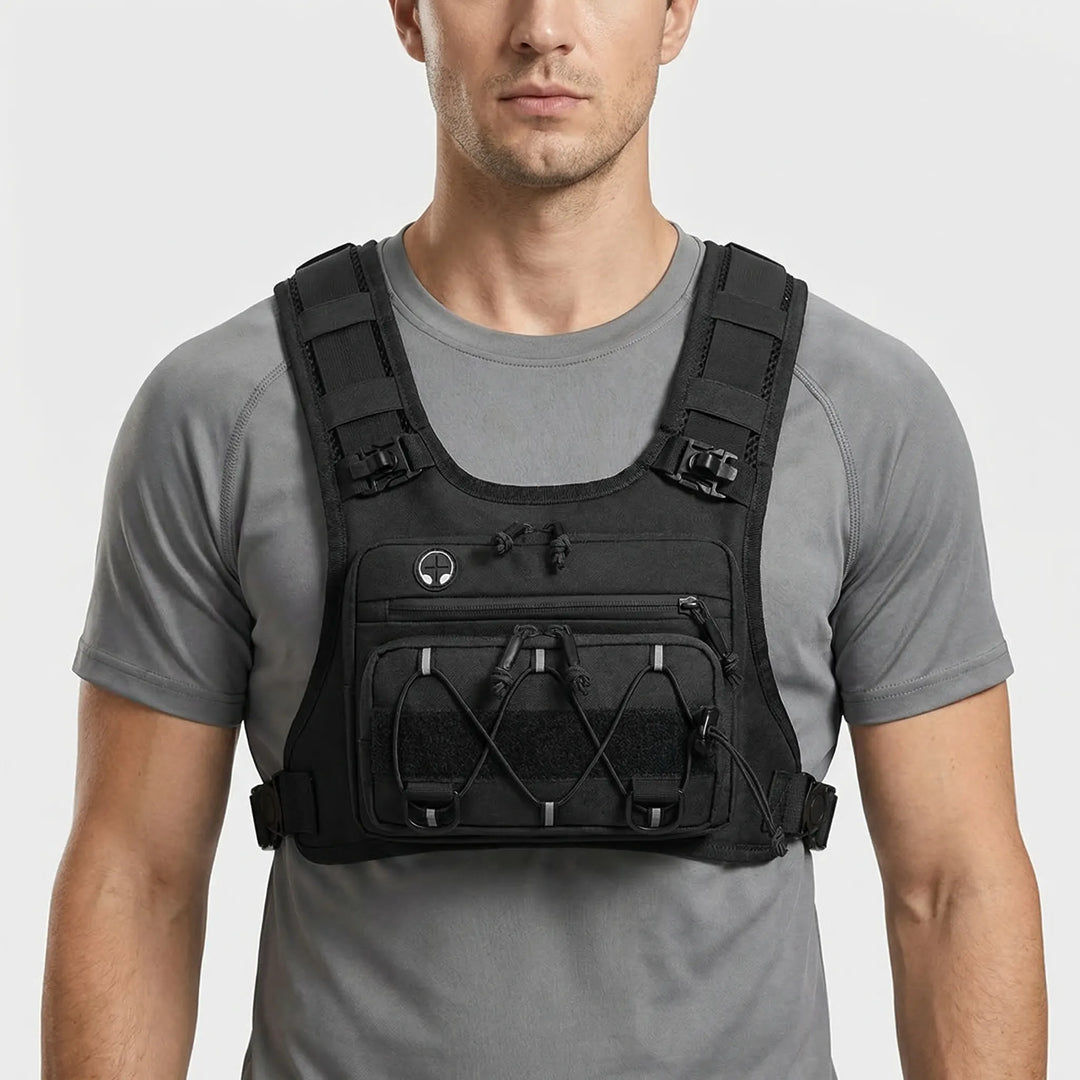 Versatile unisex lightweight sports vest for running, cycling, hiking. Hydration & gear storage. Outdoor essential.