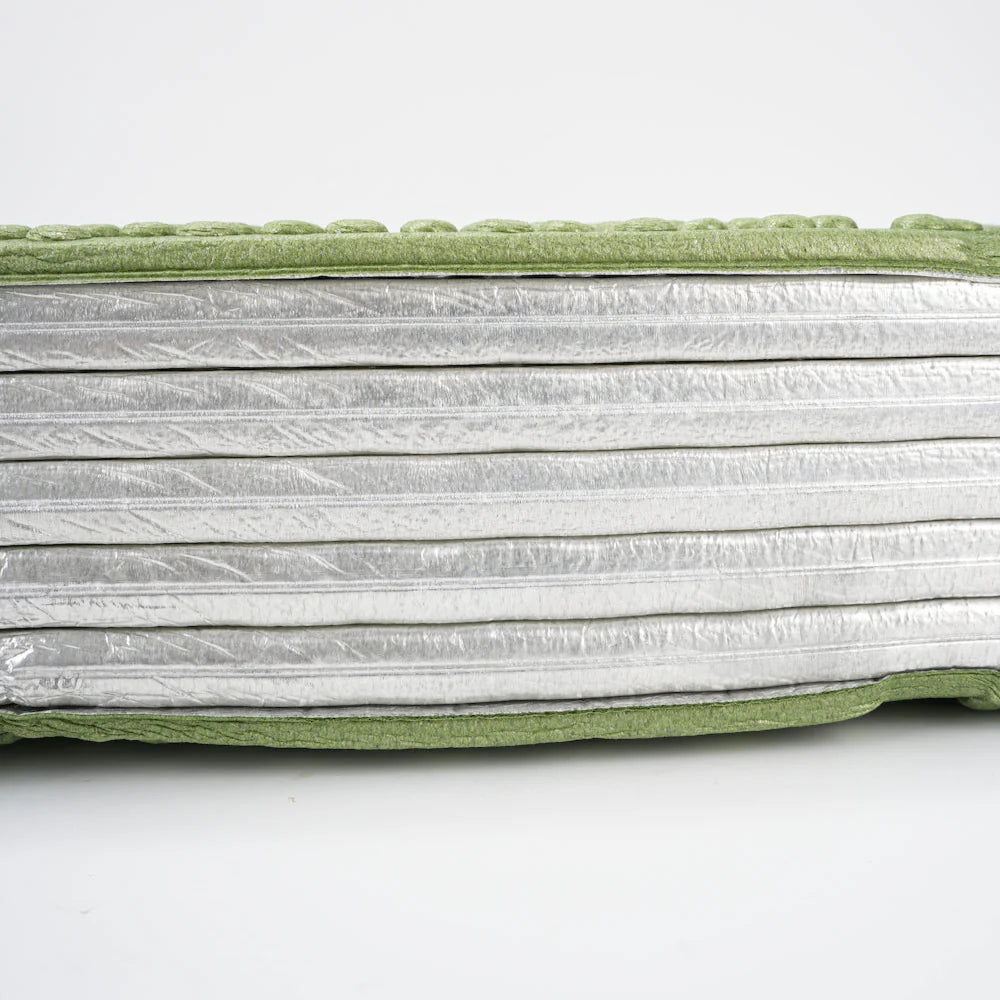Camping sleeping pad with thermal insulation, perfect for comfortable nights during hiking & travel