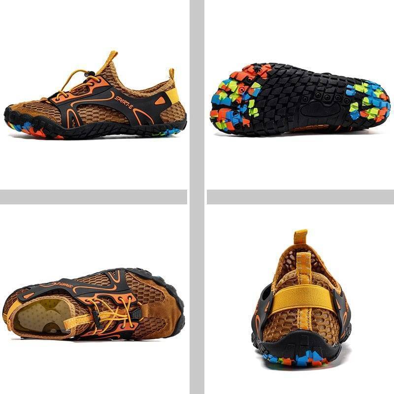 Men's outdoor trekking boots, waterproof & breathable, perfect for adventure footwear
