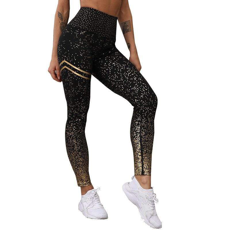 Lilac women's high waist sport leggings for yoga & fitness workouts.