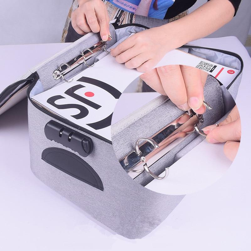 Portable lockable waterproof document storage box for important papers, passports & certificates. Multi-layer security.